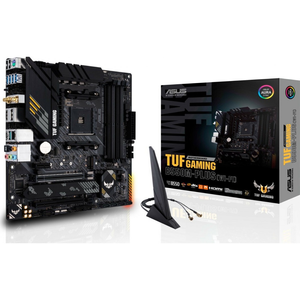 MOTHERBOARD ASUS TUF GAMING B550M-PLUS AM4 AMD WIFI 90MB1490-M0EAY0