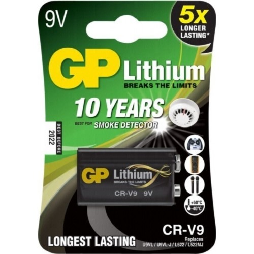 GP LITHIUM 9V CR-V9