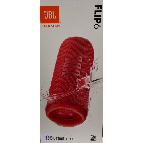 JBL FLIP 6 PORTABLE BLUETOOTH SPEAKER RED EU JBLFLIP6RED