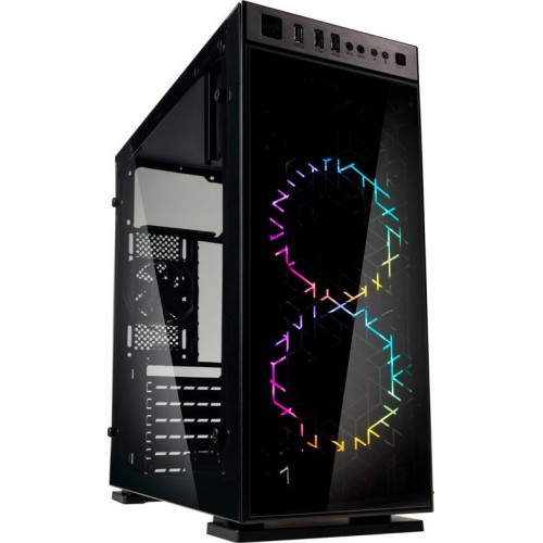 CASE KOLINK INSPIRE K1 RGB MIDI TOWER TEMPERED FRONT BLACK GEKL-039 PGW-CH-COL-021