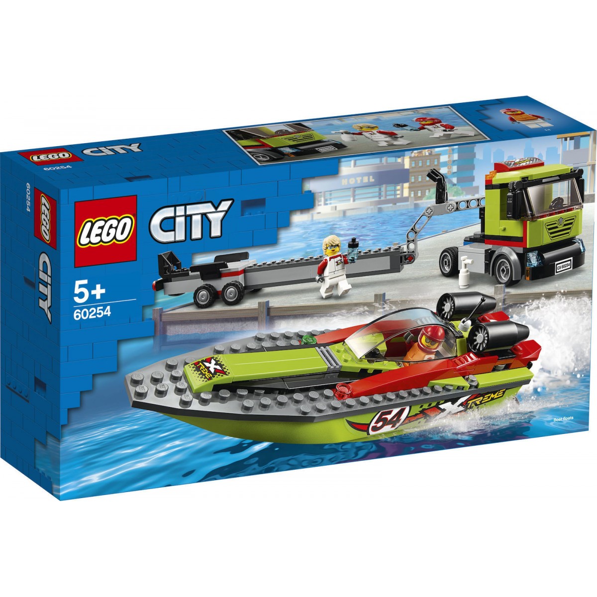 LEGO CITY 60254 RACE BOAT TRANSPORTER