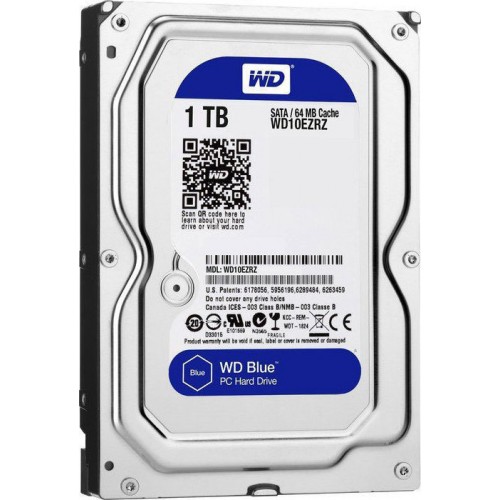 HDD WD BLUE 1TB 3.5" SATA 3 WD10EZRZ (5400rpm)
