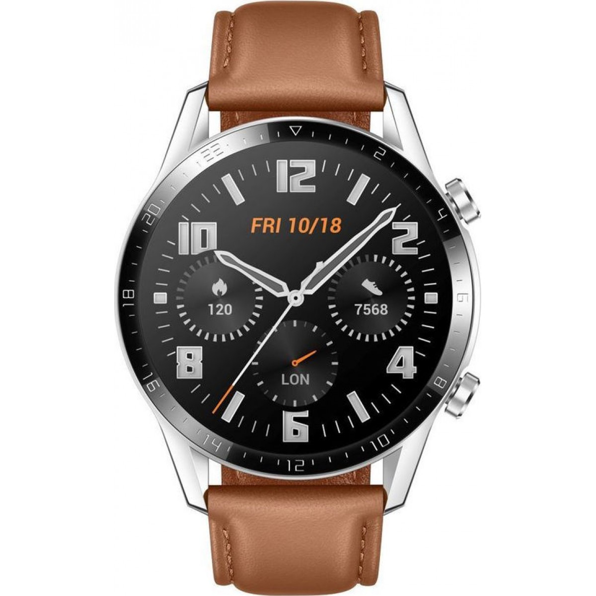HUAWEI WATCH GT 2 46mm CLASSIC LEATHER BROWN EU (55024317)