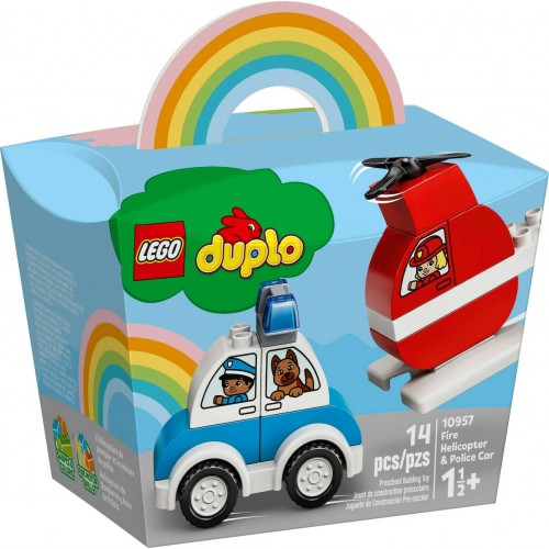 LEGO DUPLO 10957 FIRE HELICOPTER & POLICE CAR