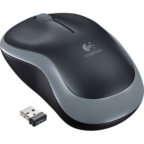 MOUSE LOGITECH M185 WIRELESS SWIFT GREY 910-002238