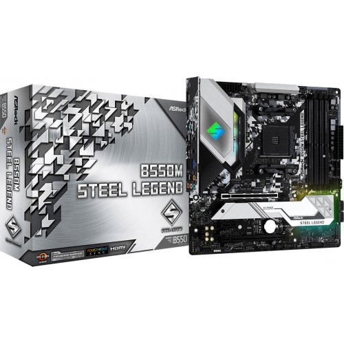 MOTHERBOARD ASROCK B550M STEEL LEGEND AMD AM4 90-MXBCU0-A0UAYZ