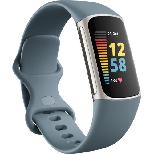 FITBIT WATCH CHARGE 5 STEEL BLUE / PLATINUM