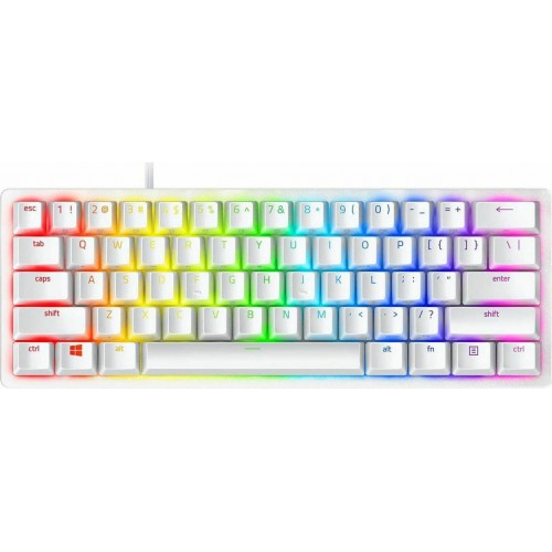 KEYBOARD RAZER HUNTSMAN MINI MERCURY ED. 60% OPTO MECHANICAL RED SWITCH RZ03-03390400-R3M1 US