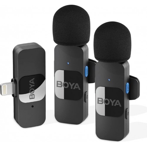 MICROPHONE BOYA WIRELESS 2-PERSON LAVALIER LIGHTNING BY-V2 EU