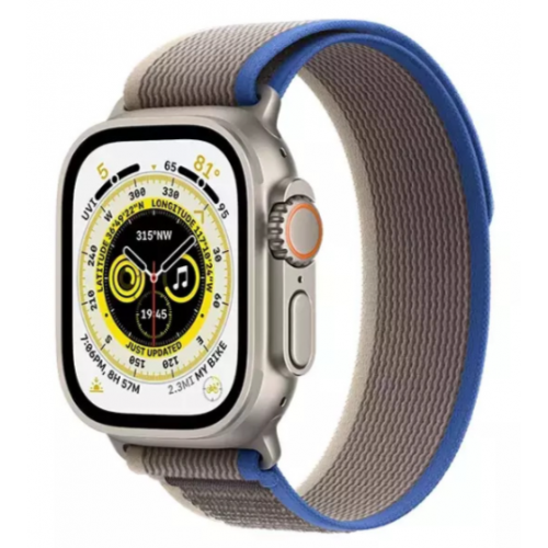 APPLE WATCH ULTRA 49mm TITANIUM TRAIL LOOP M/L BLUE/GREY EU MQFV3