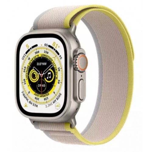 APPLE WATCH ULTRA 49mm TITANIUM TRAIL LOOP M/L YELOW/BEIGE EU MQFU3