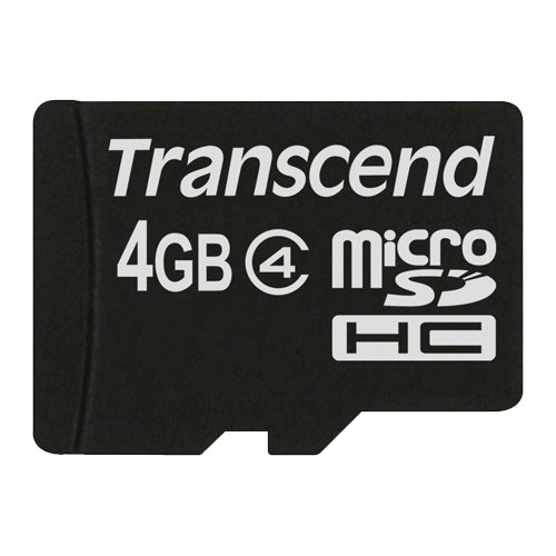 MICRO SDHC TRANSCEND 4GB CLASS 4 TS4GUSDC4