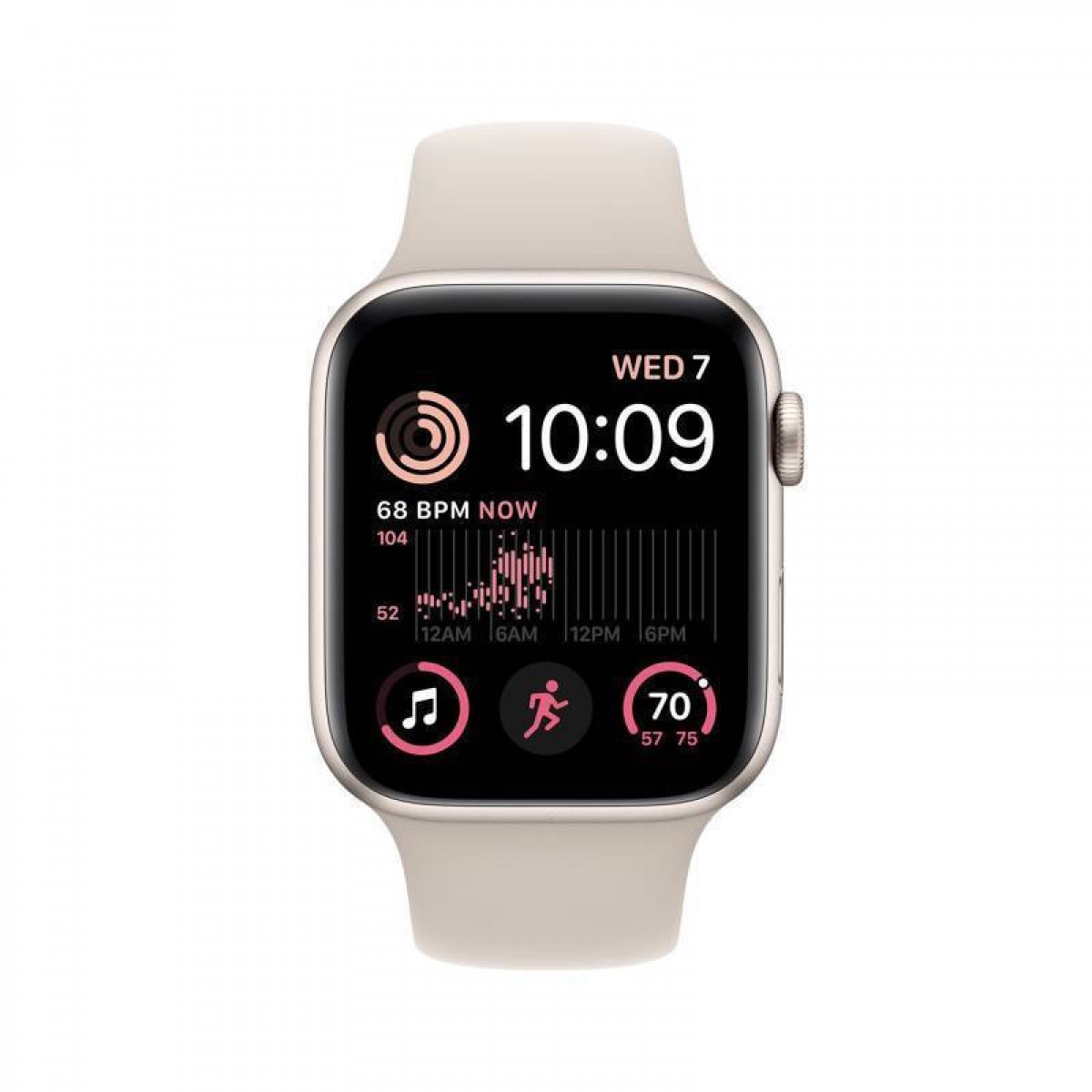 APPLE WATCH SE 44mm 2022 GPS STARLIGHT SPORT BAND MNJX3 EU